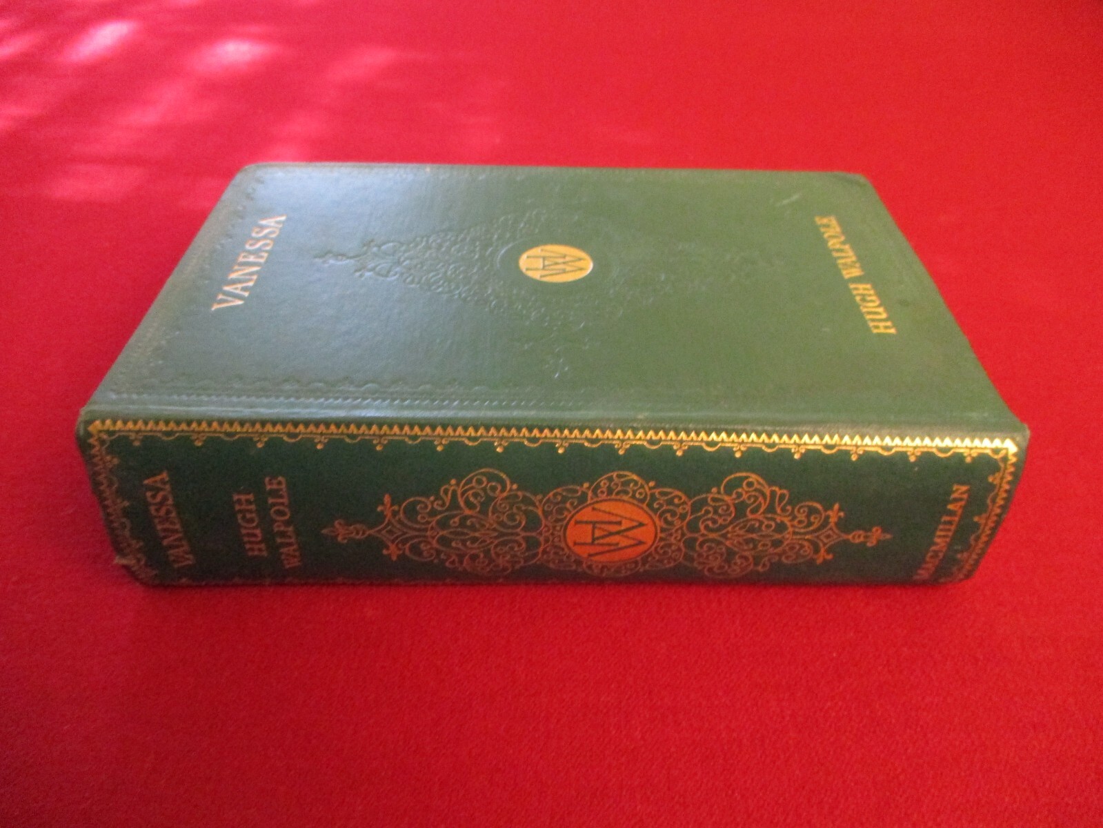 SIGNED (Inscribed) ~ Vanessa by Hugh Walpole (1933) Second Printing Novel