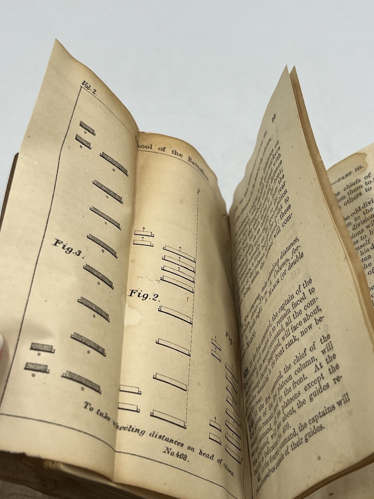 1862 Casey’s Infantry Tactics Vol II Civil War Book HAS SEVERAL LITTLE FOLD OUTS