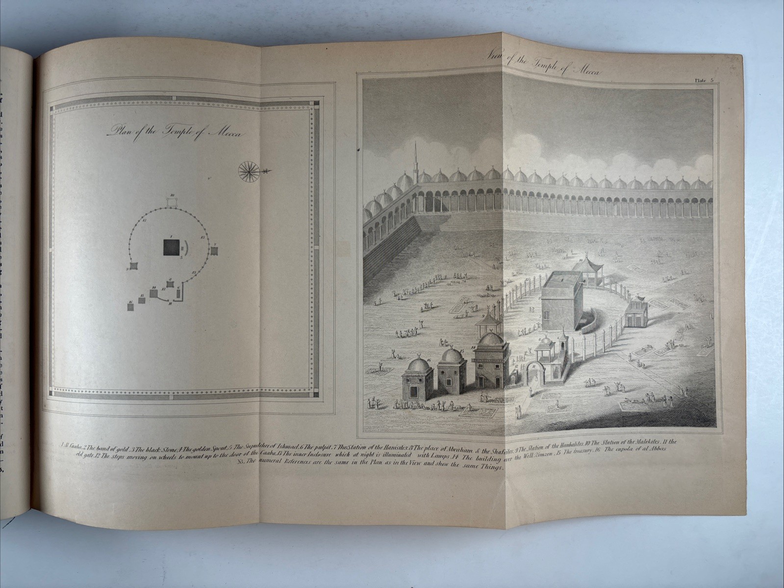 Koran 1888 George Sale 8th ed. Alcoran Mohammed maps genealogical charts Kaaba
