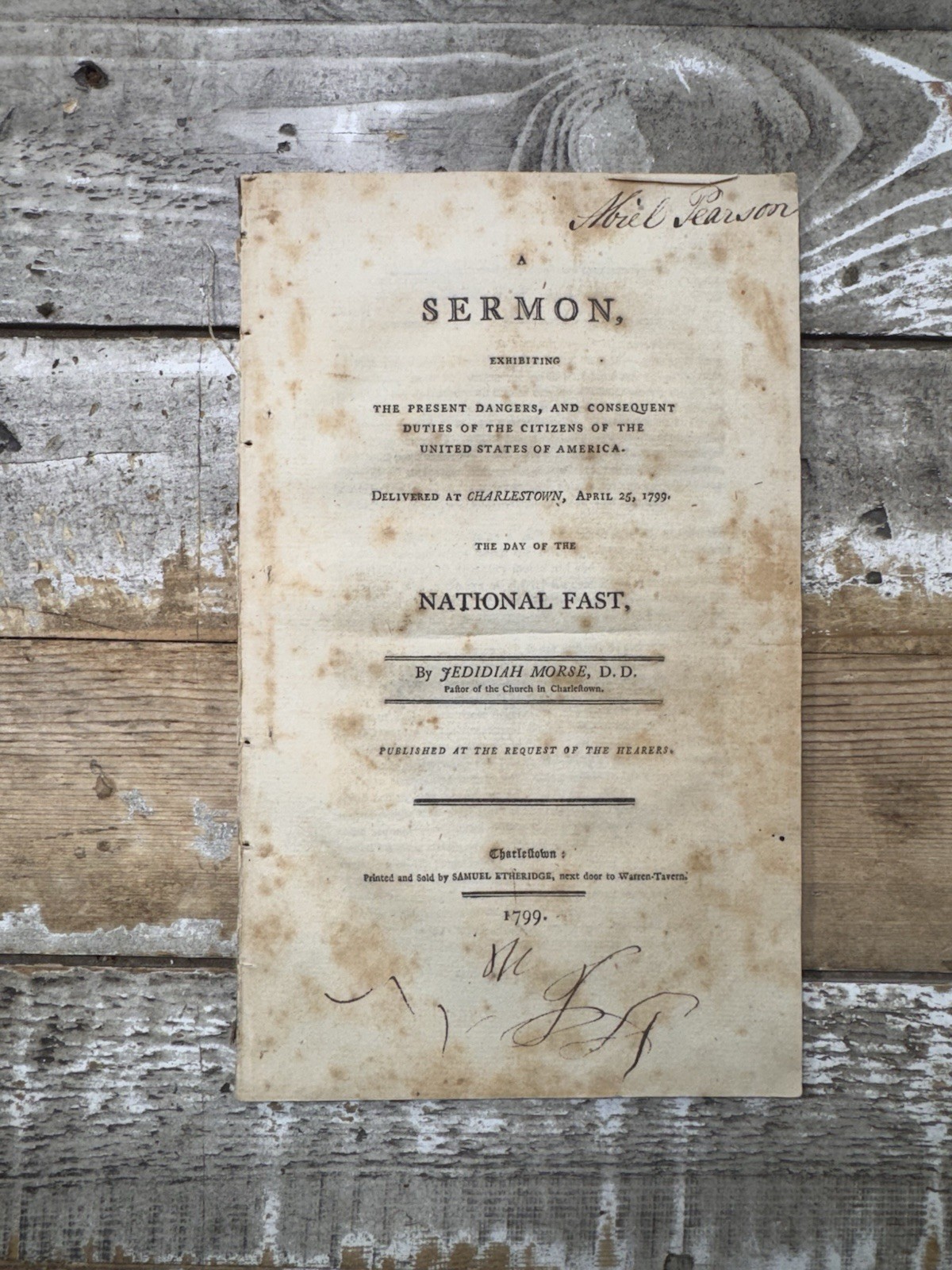 1799 -Jedidiah Morse- Sermon on the National Day of Fast – Illuminati Conspiracy