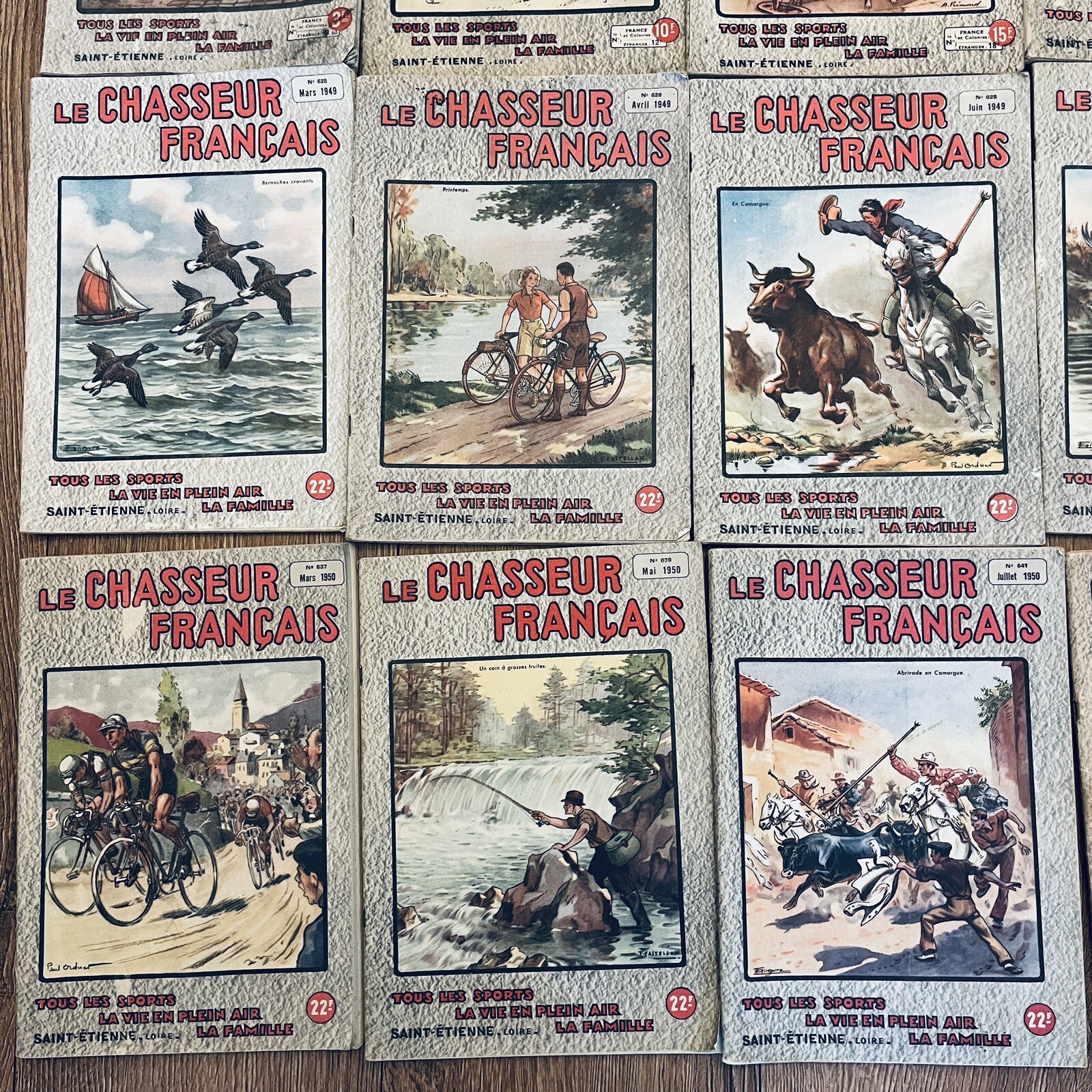 49 x Le Chasseur Français Magazines 1938-1951 WW2 French Hunting Sporting Bundle