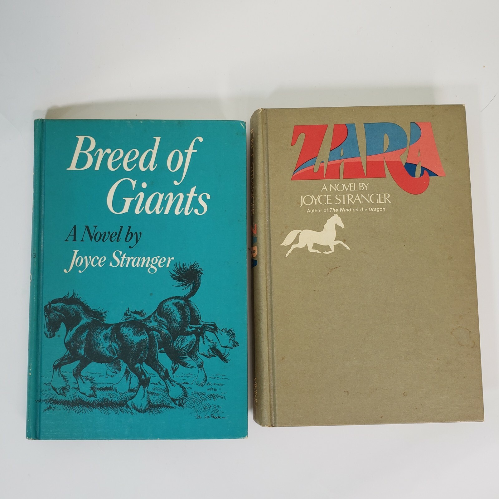 2 Joyce Stranger Horse Books Zara & Breed of Giants Hardcover Juvenile Fiction