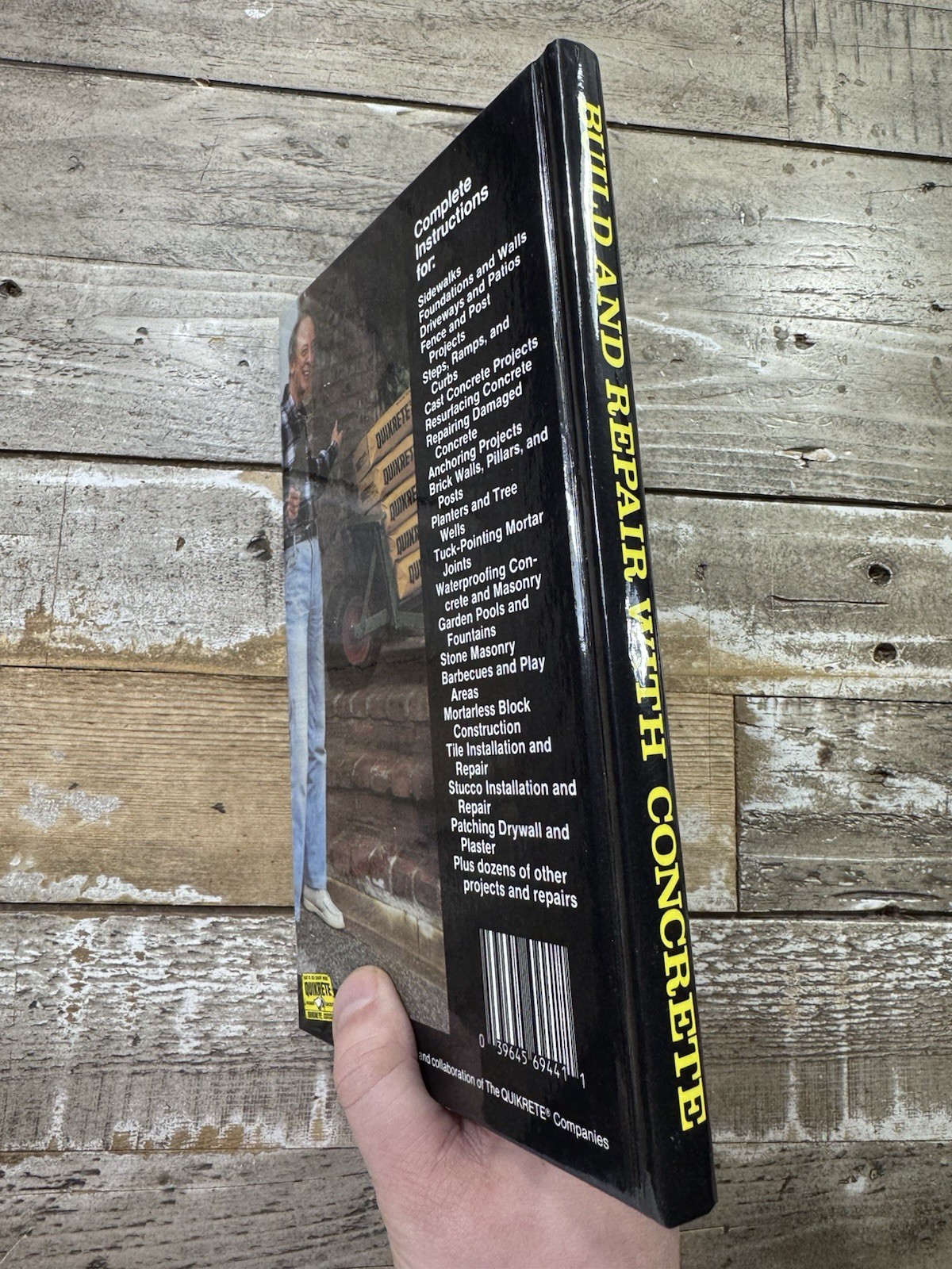 1990 Vintage Construction Guide “Build and Repair with Concrete” Illustrated