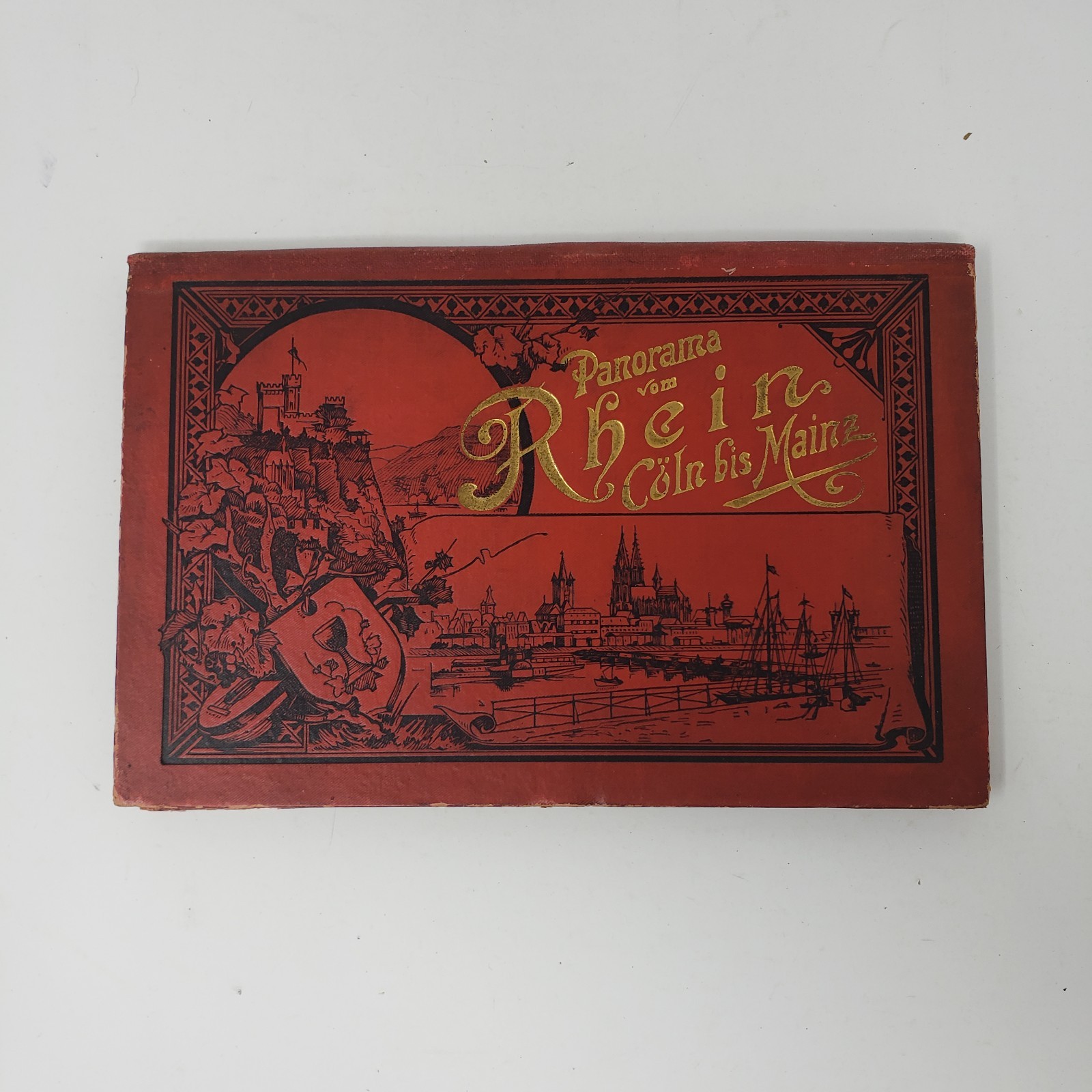 Panorama von Rhein Coln bis Mainz – Der Rhein – c1895, HC, Illustrated, German
