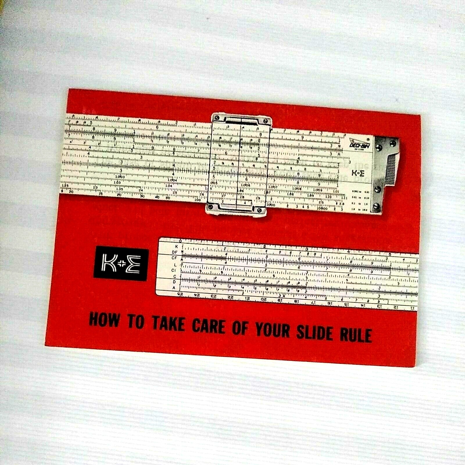 K&E Slide Rule Manual Log Log Duplex Decitrig Keuffel Esser Hardcover