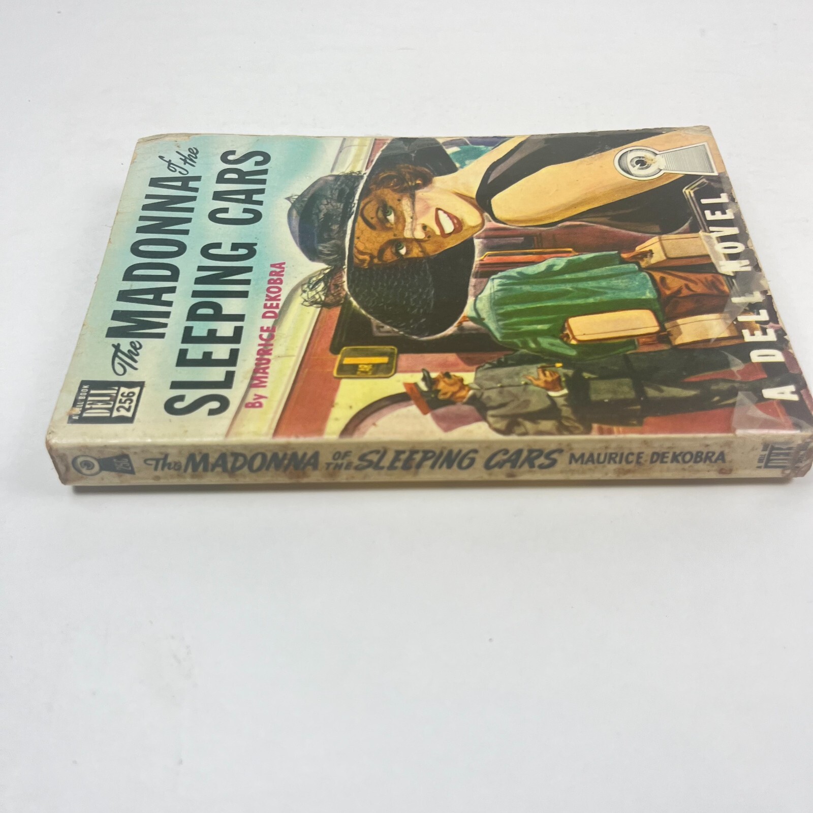The Madonna of the Sleeping Cars by Maurice DeKobra (1948 Dell #256 Map Back)