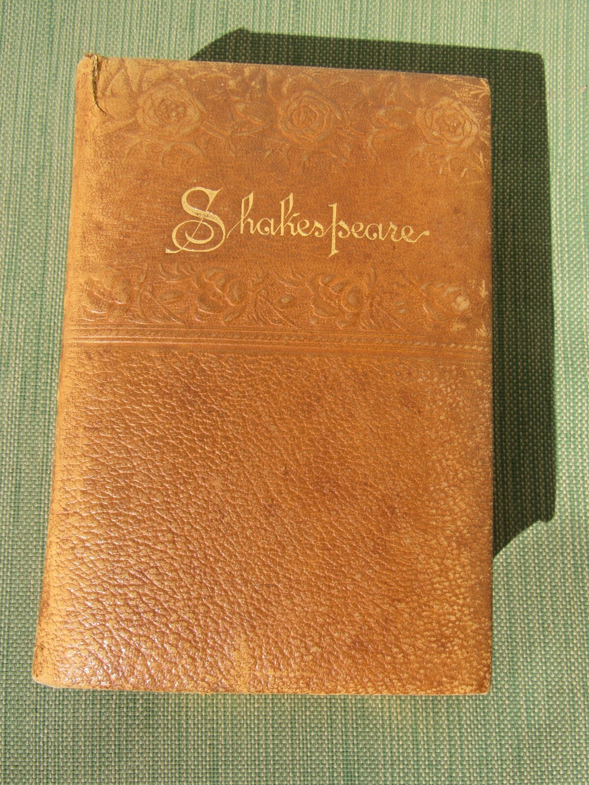 Antique Leather 1st American Edition Works of Shakespeare Thomas Crowell 1890s