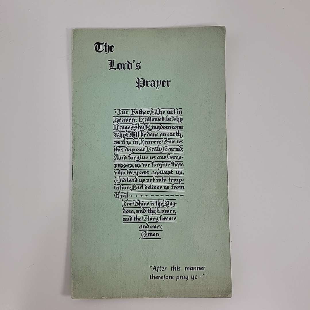 The Lord’s Prayer, 1943 Spiritual Welfare Commission Stapled Booklet