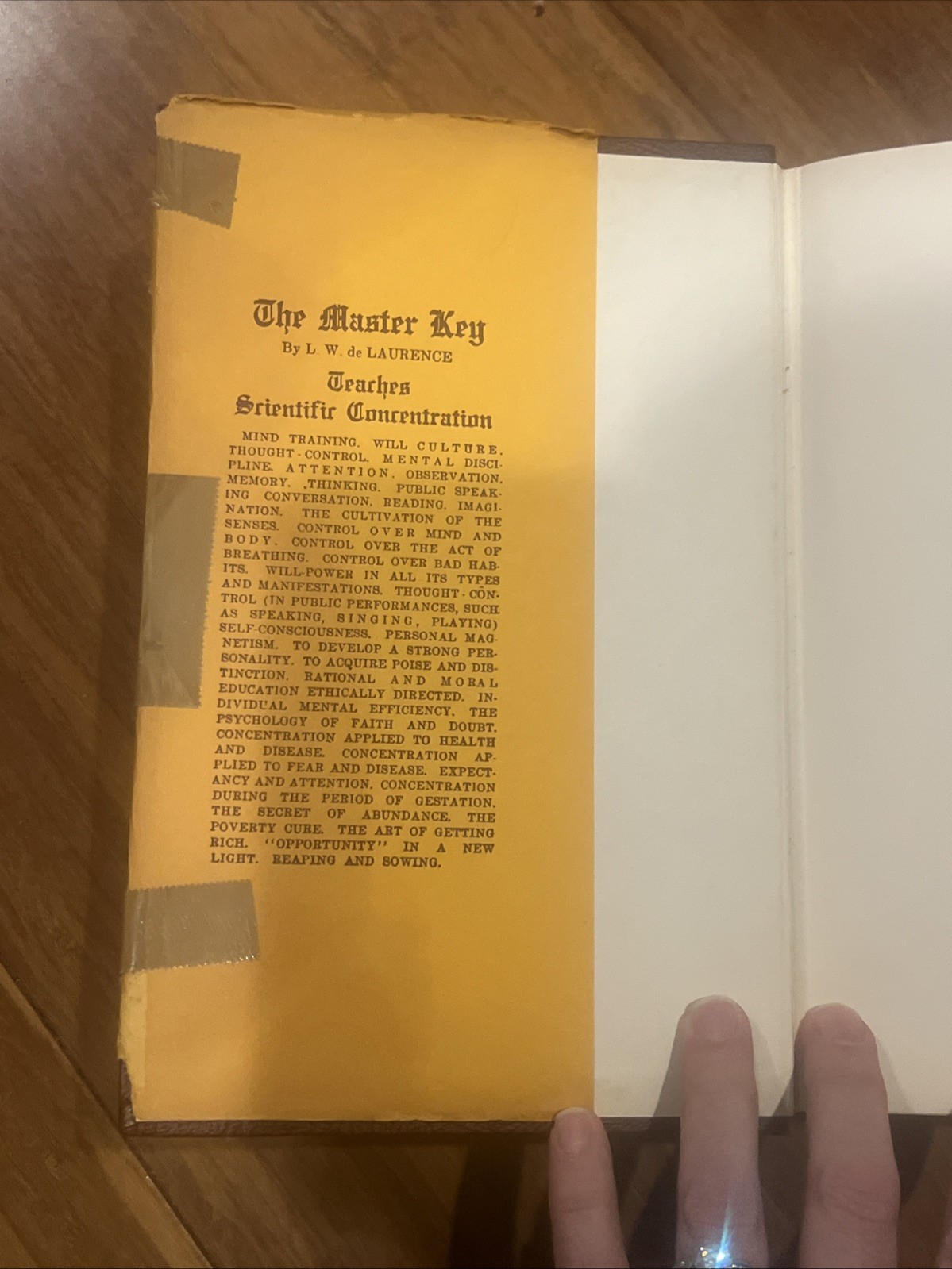 The Master Key 1941 6th Print 3rd Edition L.W. de Laurence