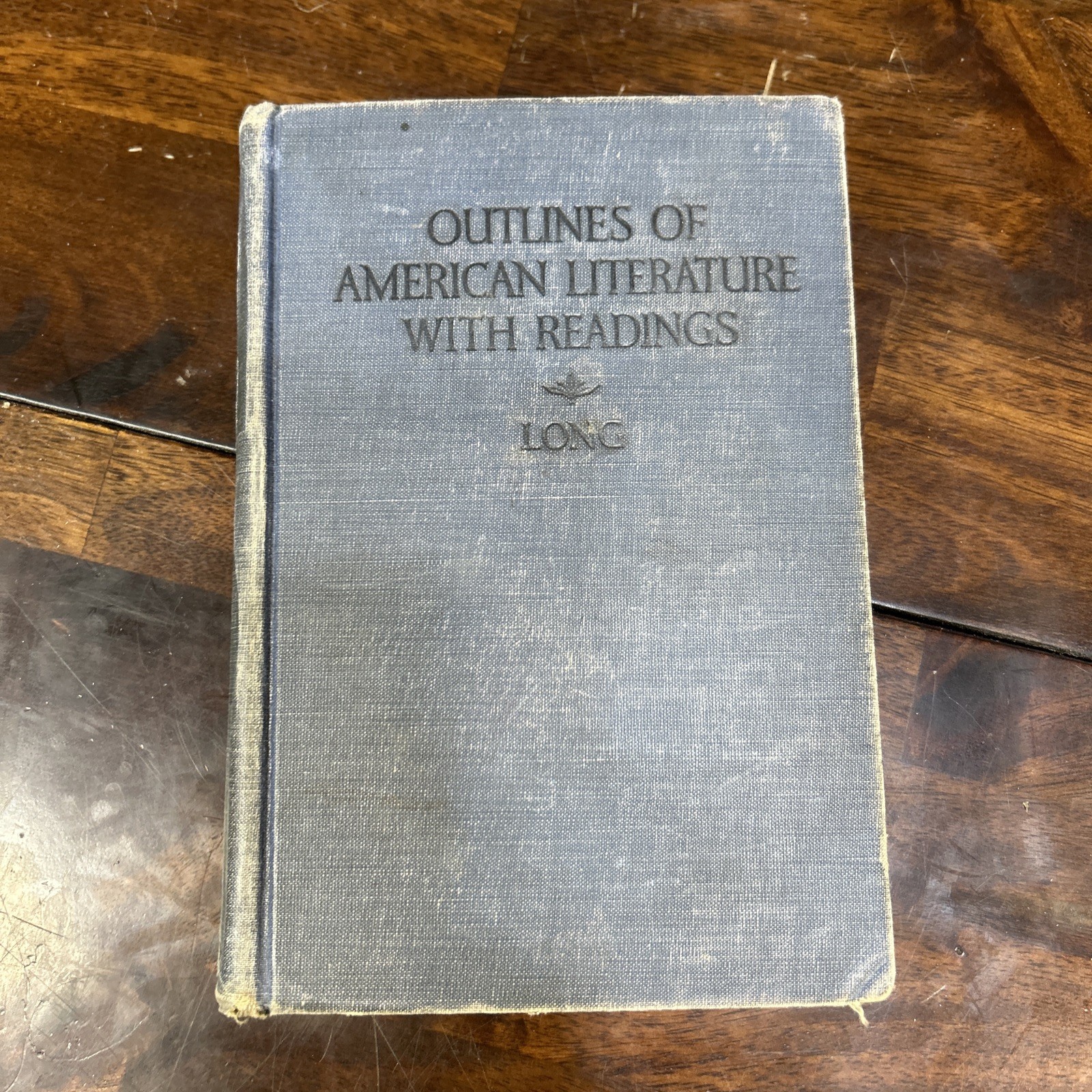 Antique Book „Outlines of American Literature with Readings“ William Long 1925