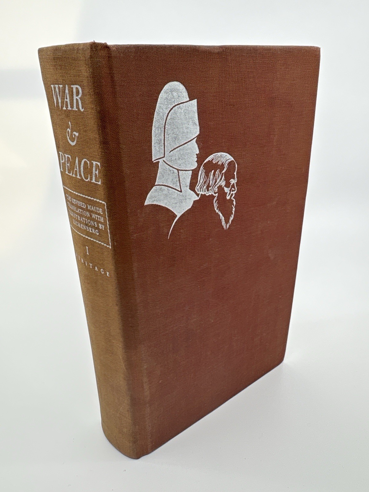 War and Peace Vol 1 1938 Heritage Press Hardcover Maude Translation Illustrated