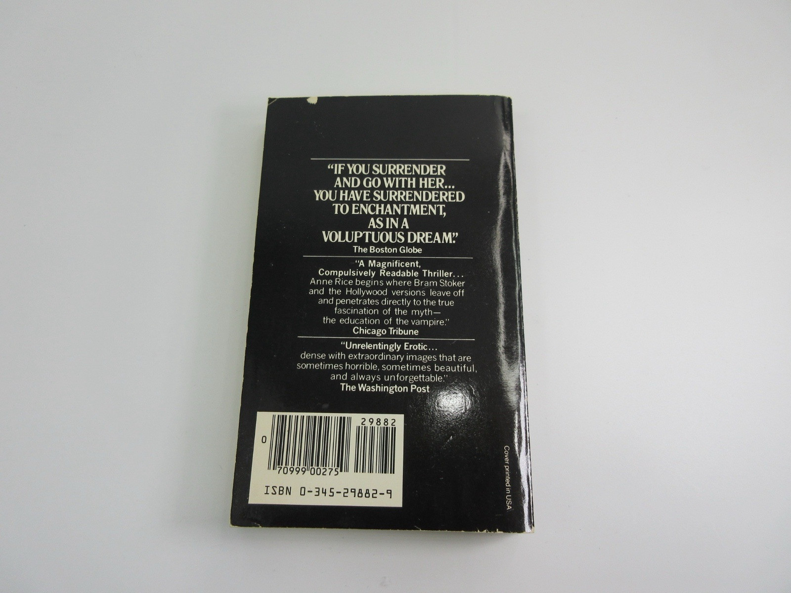 Interview with the Vampire – Anne Rice – Ballantine 1985 6th print