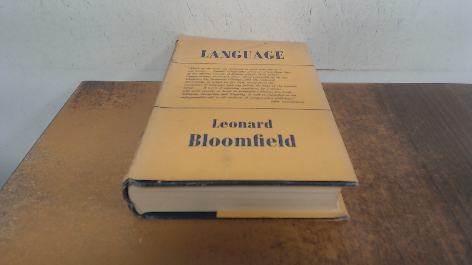 Language, Leonard Bloomfield, George Allen and Unwin, 1965, Hardc