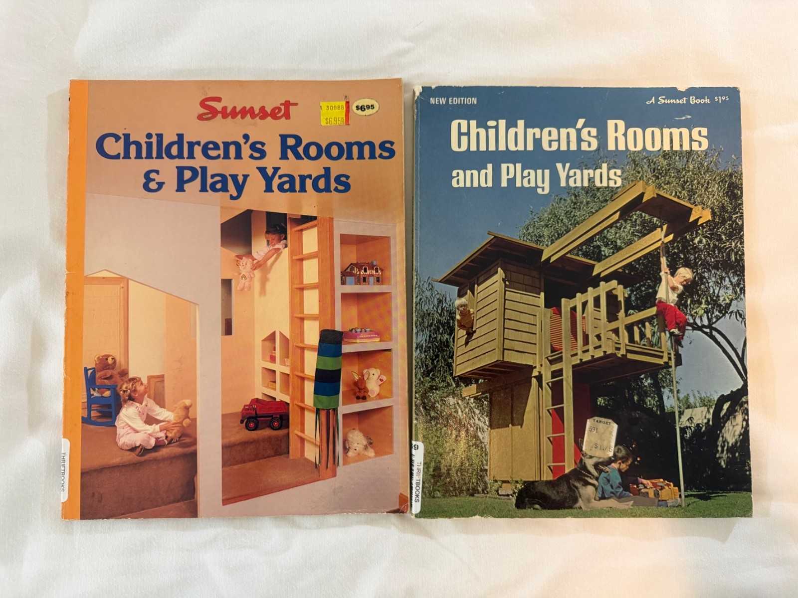 Vintage 2x Sunset Book Children’s Rooms and Play Yards 1973 & 1988 editions