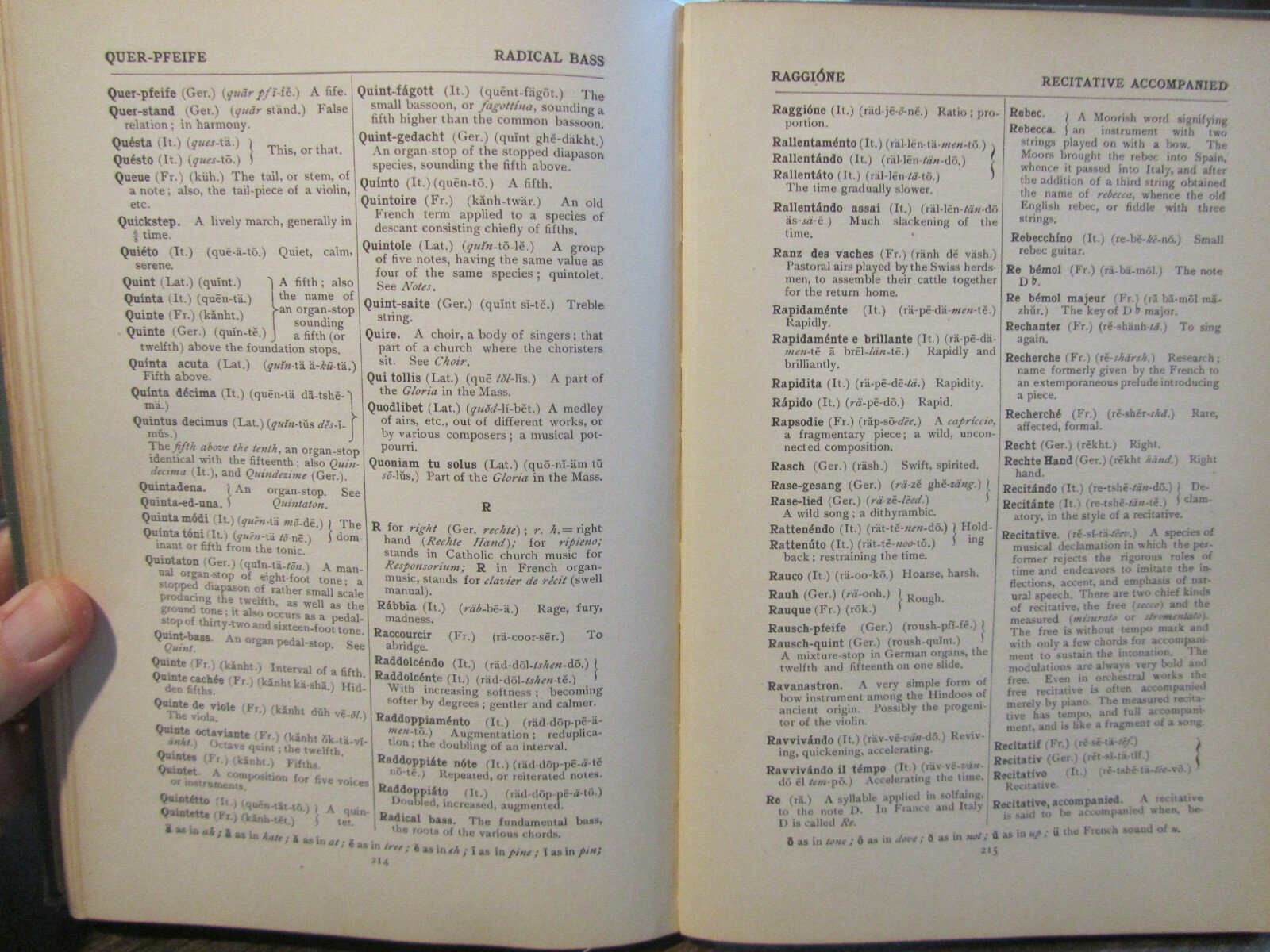 Antique Elson’s Music Dictionary 1st Edition (Louis C. Elson, 1905 Hardcover)