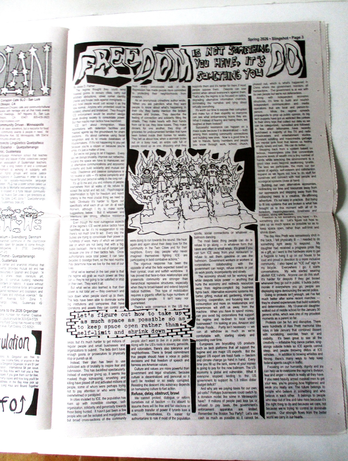 Berkeley CA Newspaper SLINGSHOT Spring 2026 Issue #144 Underground Independent