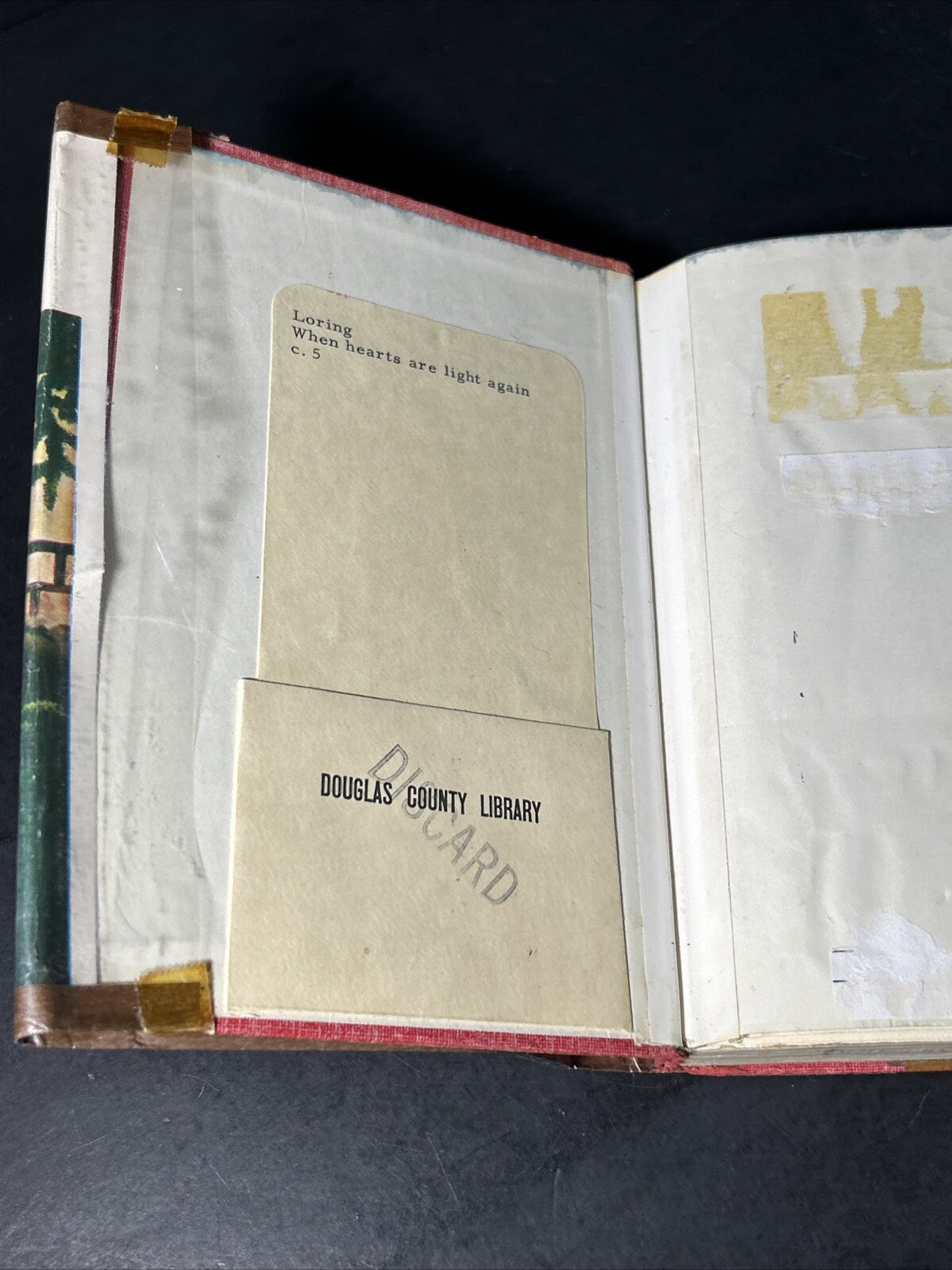 When Hearts Are Light Again by Emilie Loring 1943 Hardcover w/DJ Vintage