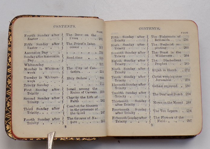 Miniature Leather The Christian Year Thoughts In Verse Sundays & Holidays Frowde
