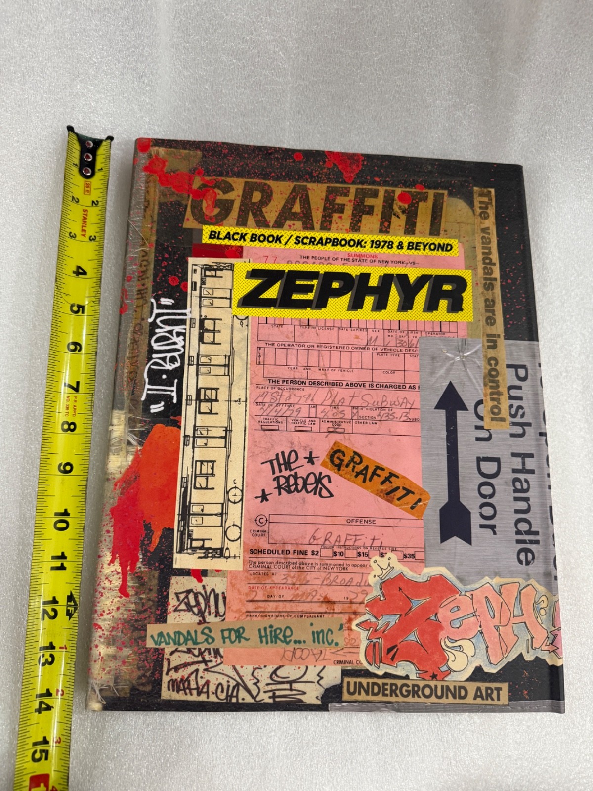 ZEPHYR Signed Blackbook Scrapbook Hardcover Book Wild Style Graffiti OG NYC AUTO