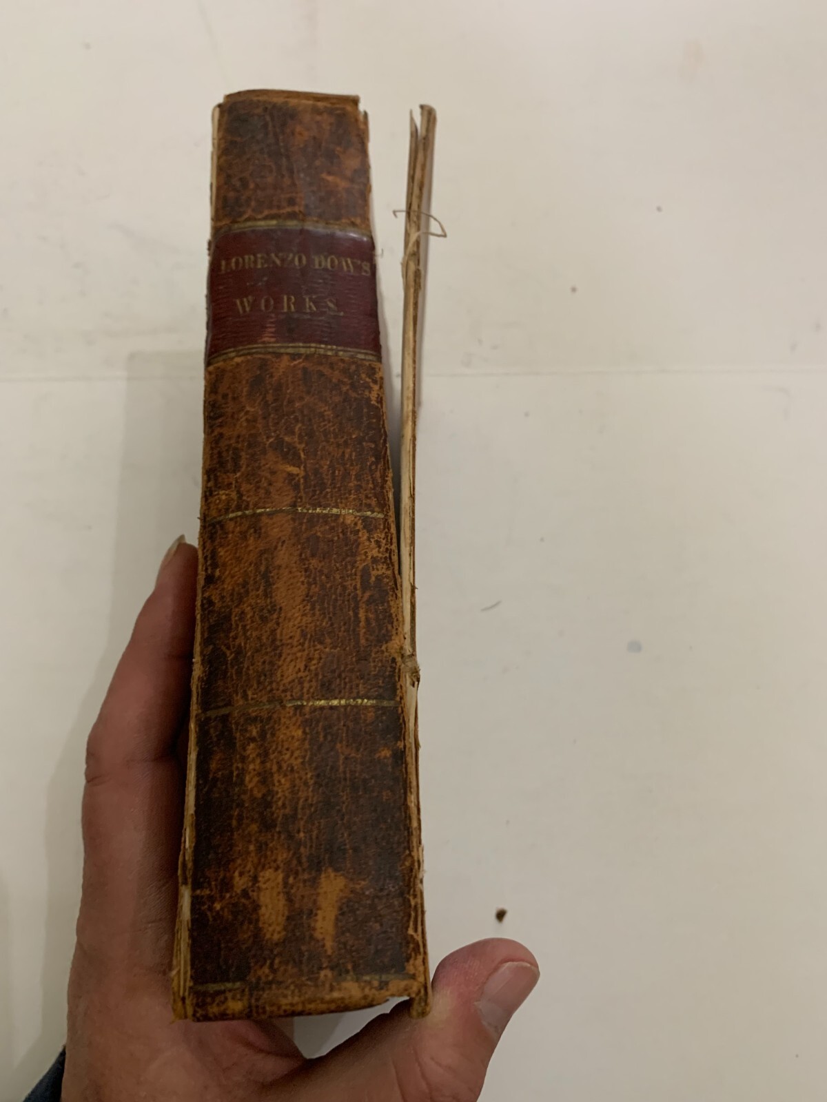 1849 History Of Cosmopolite Rev. Lorenzo Dow Travel Europe and America Hardcover