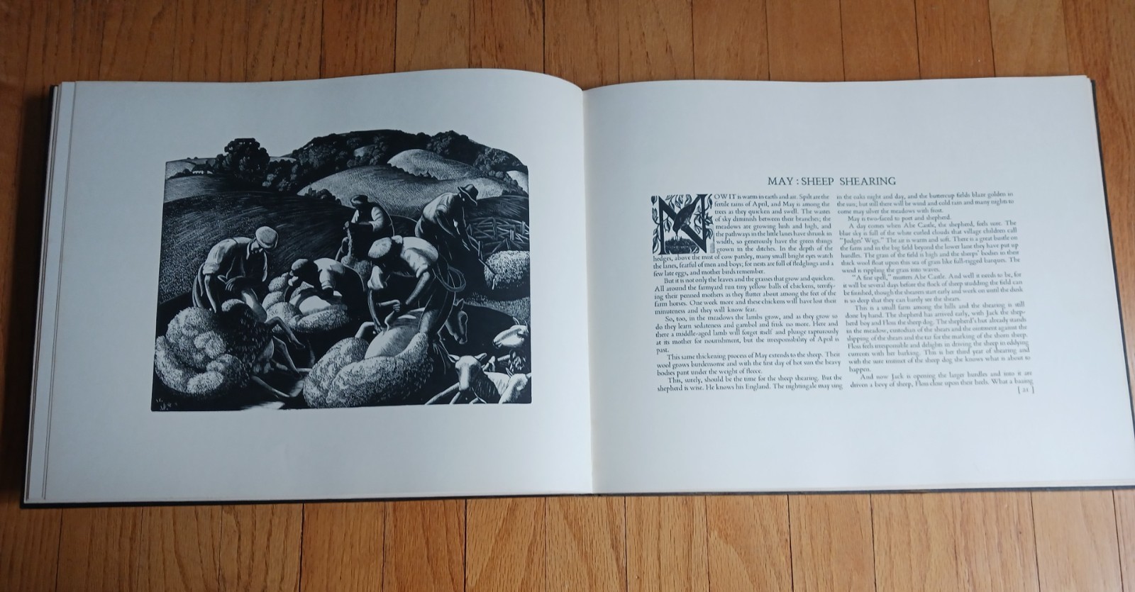 The Farmer’s Year Calendar of English Husbandry Clare Leighton First Edition