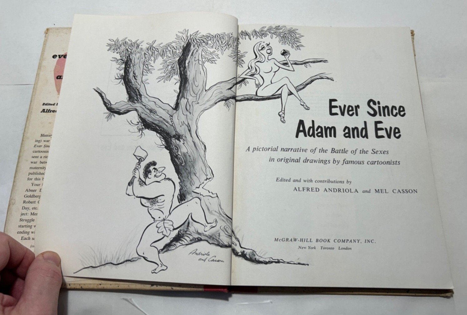 Vintage Ever Since Adam & Eve Cartoon Book 1st Ed. McGraw- Hill 1955