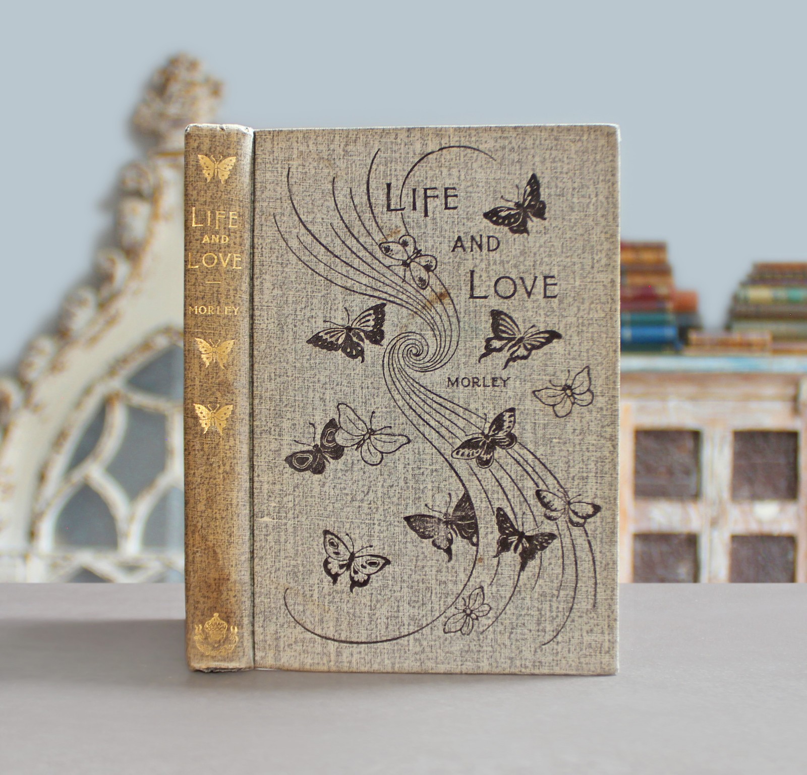 Rare Antique Old Book Life & Love 1899 Naturalist Nature Insect Flower Garden ?