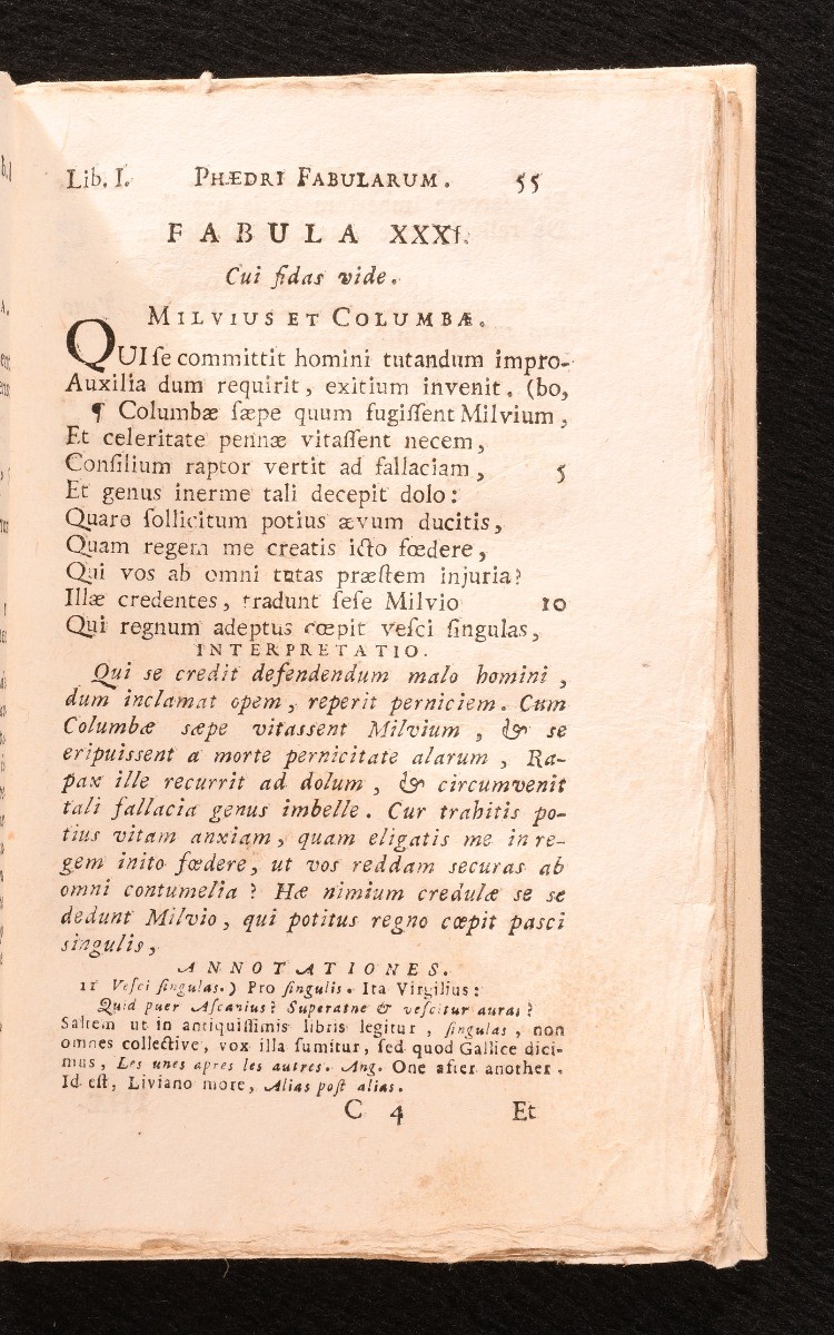 1784 Phaedri Augusti Caesaris Liberti Fabularum Aesopiarum Libri Quinque Petr…