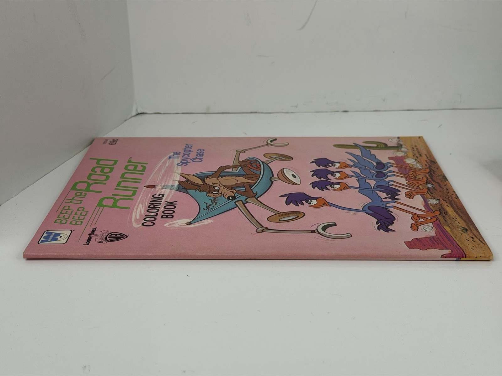 Road Runner The Spycopter Chase Wile E Coyote Whitman 1980 Coloring Book 1052-89