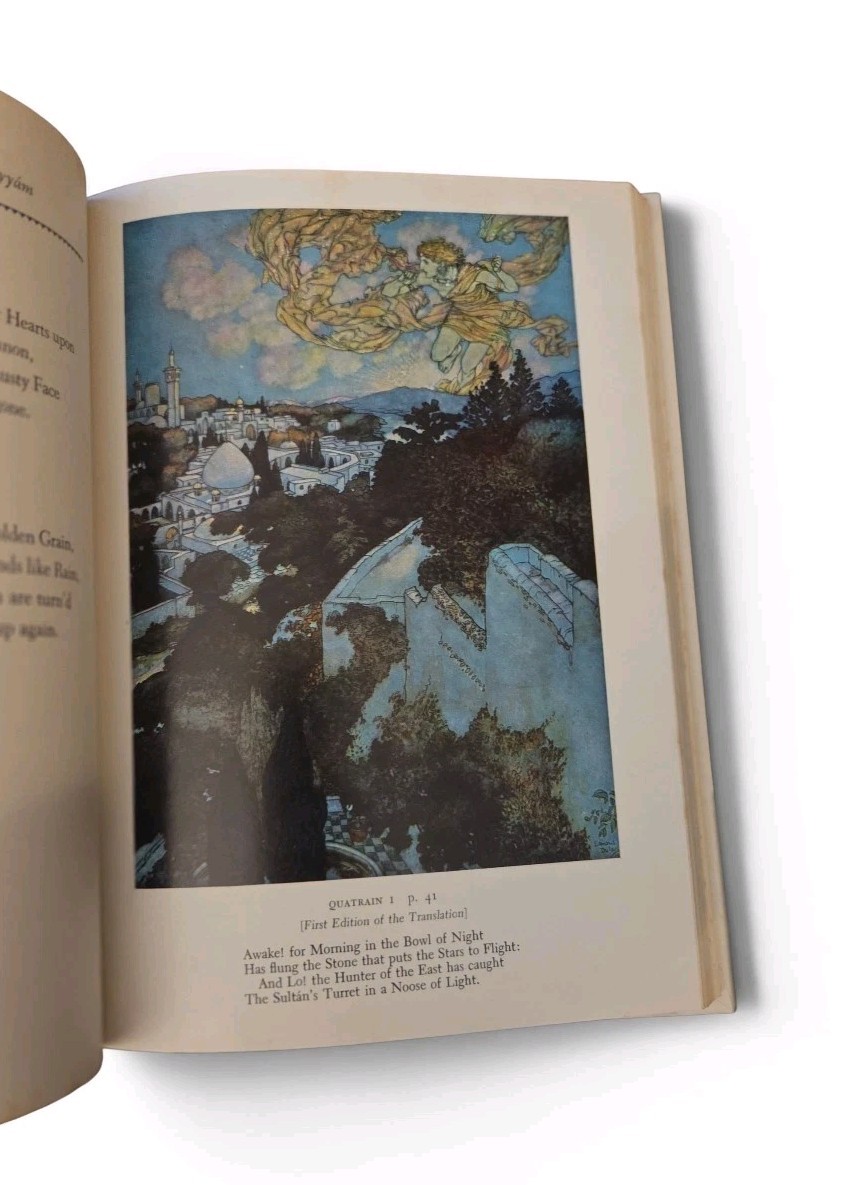 Vintage Rubaiyat Of Omar Khayyam Edmund Dulac Illustrated Hardcover Garden City
