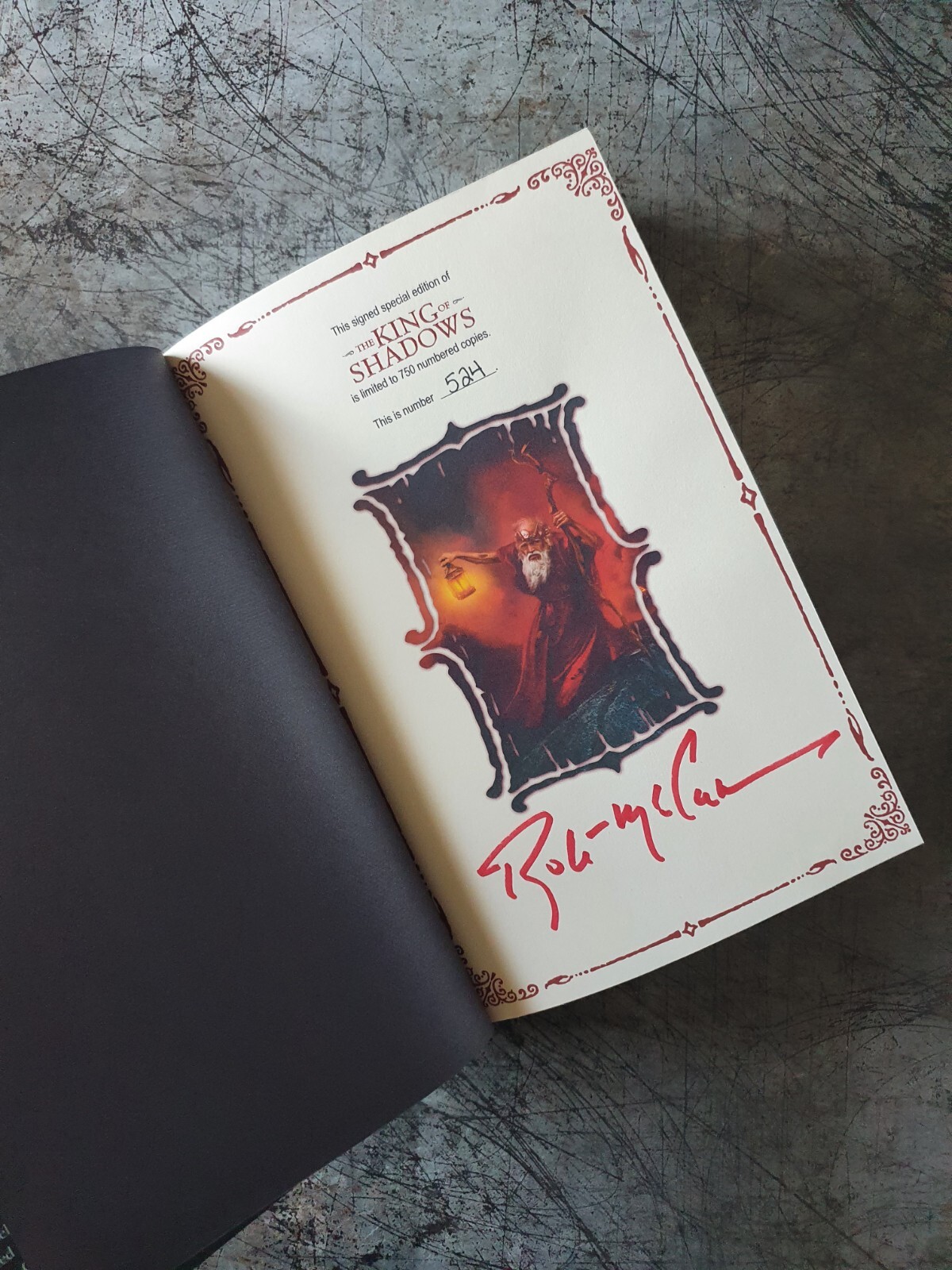 THE KING OF SHADOWS: Robert McCammon Lividian Publications Numbered Edition