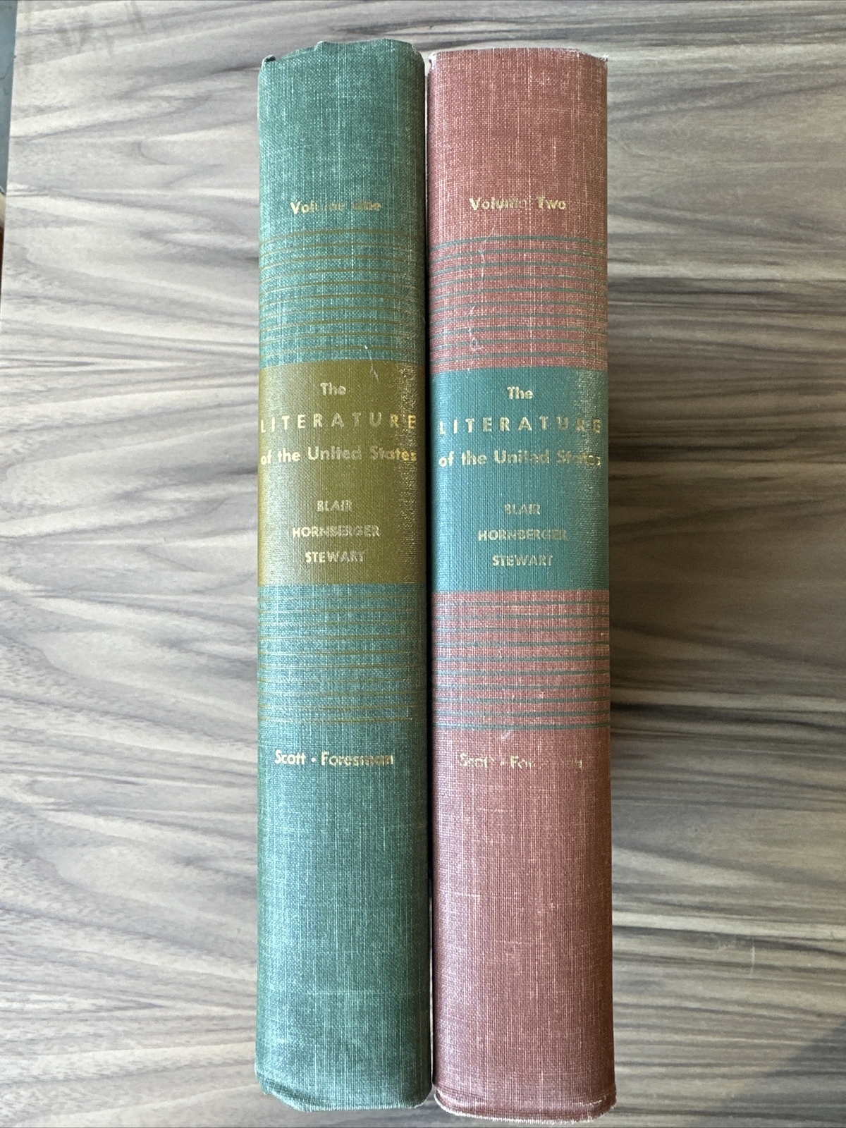 The Literature of the United States an anthology and history volume 1 and 2 lot