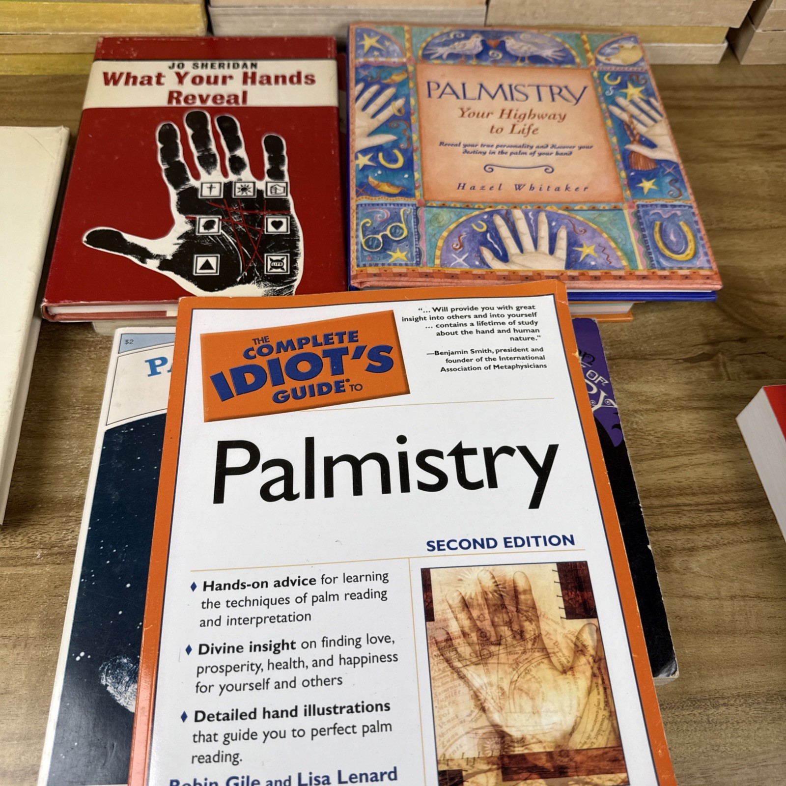 Lot Of 9 Palmistry Reflexology Books Fortune-Telling Divination