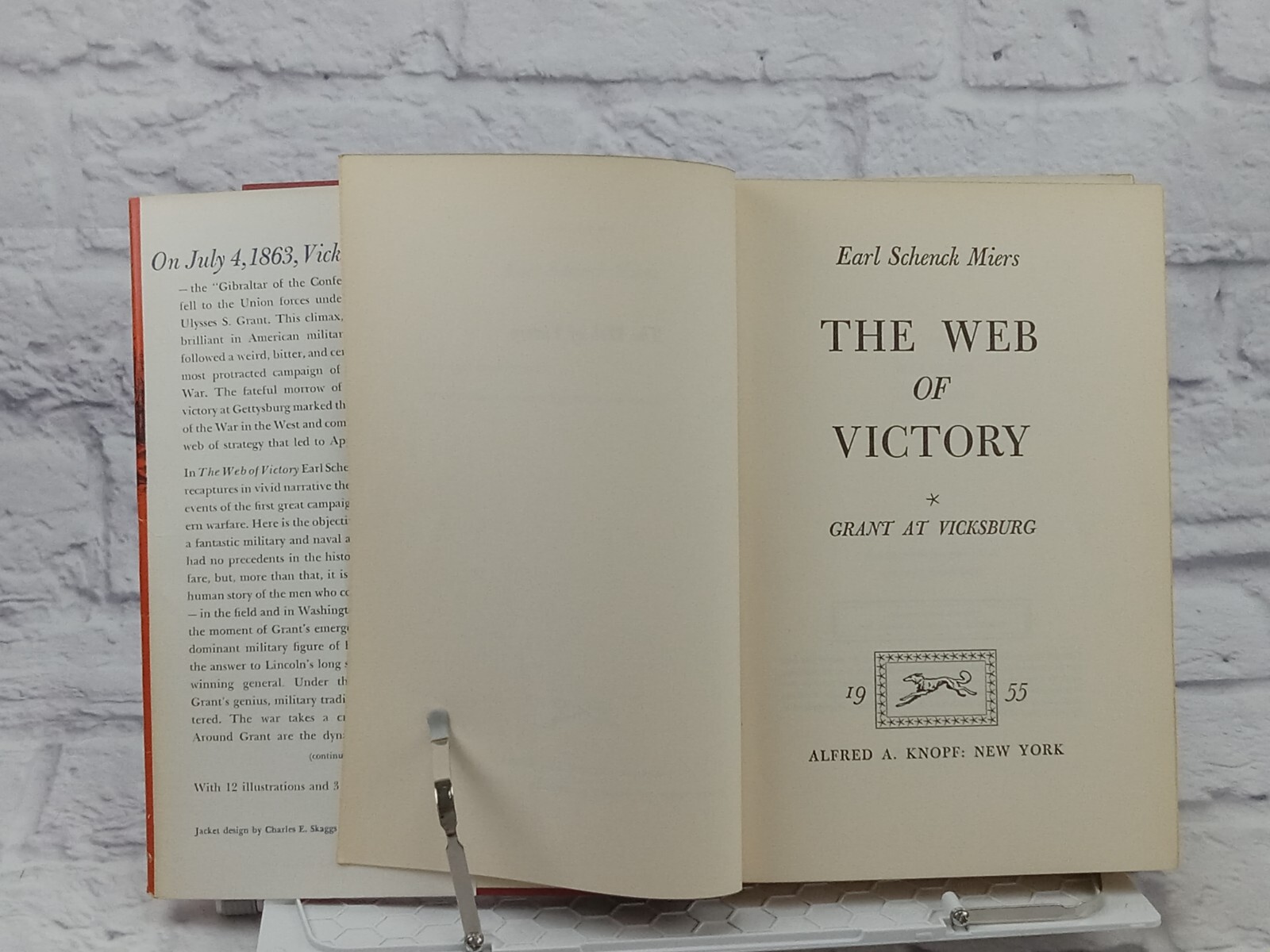 The Web of Victory: Grant at Vicksburg (Civil War) Earl Schenck Miers, HC 1st