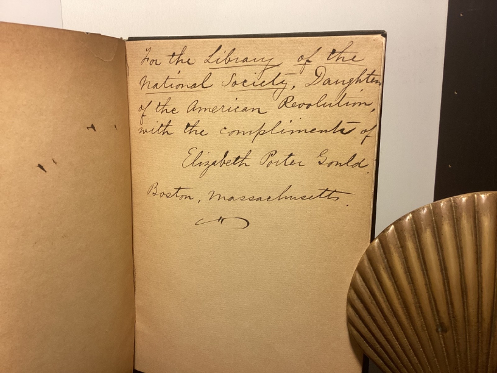 INSCRIBED 1903 John Adams & Daniel Webster As Schoolmasters – Elizabeth Gould