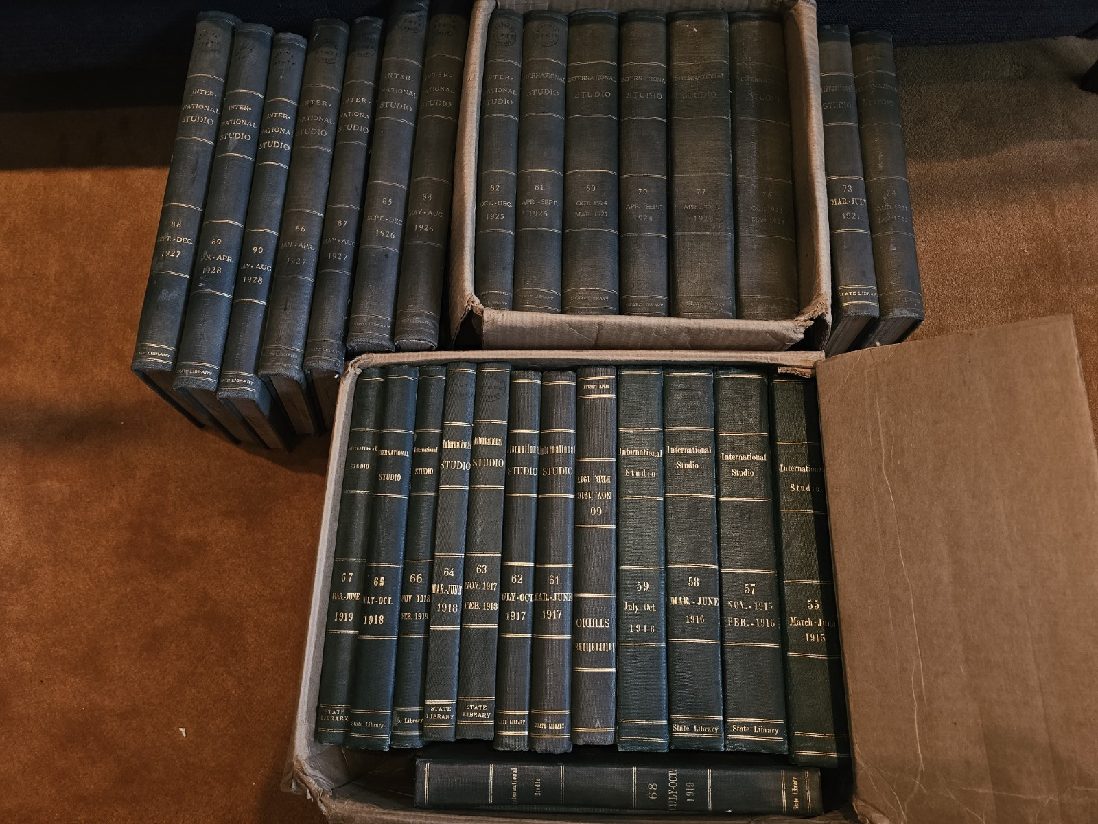 The Studio International Art Magazine Hardback Vols. 55-90 (14 Books) (1/2)