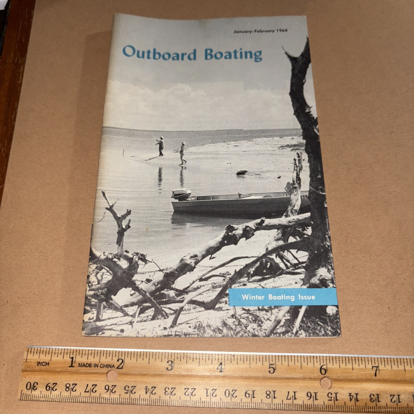 VTG 1964 Outboard Boating Magazine: Florida Mangrove Swamps Padre Island Bahamas