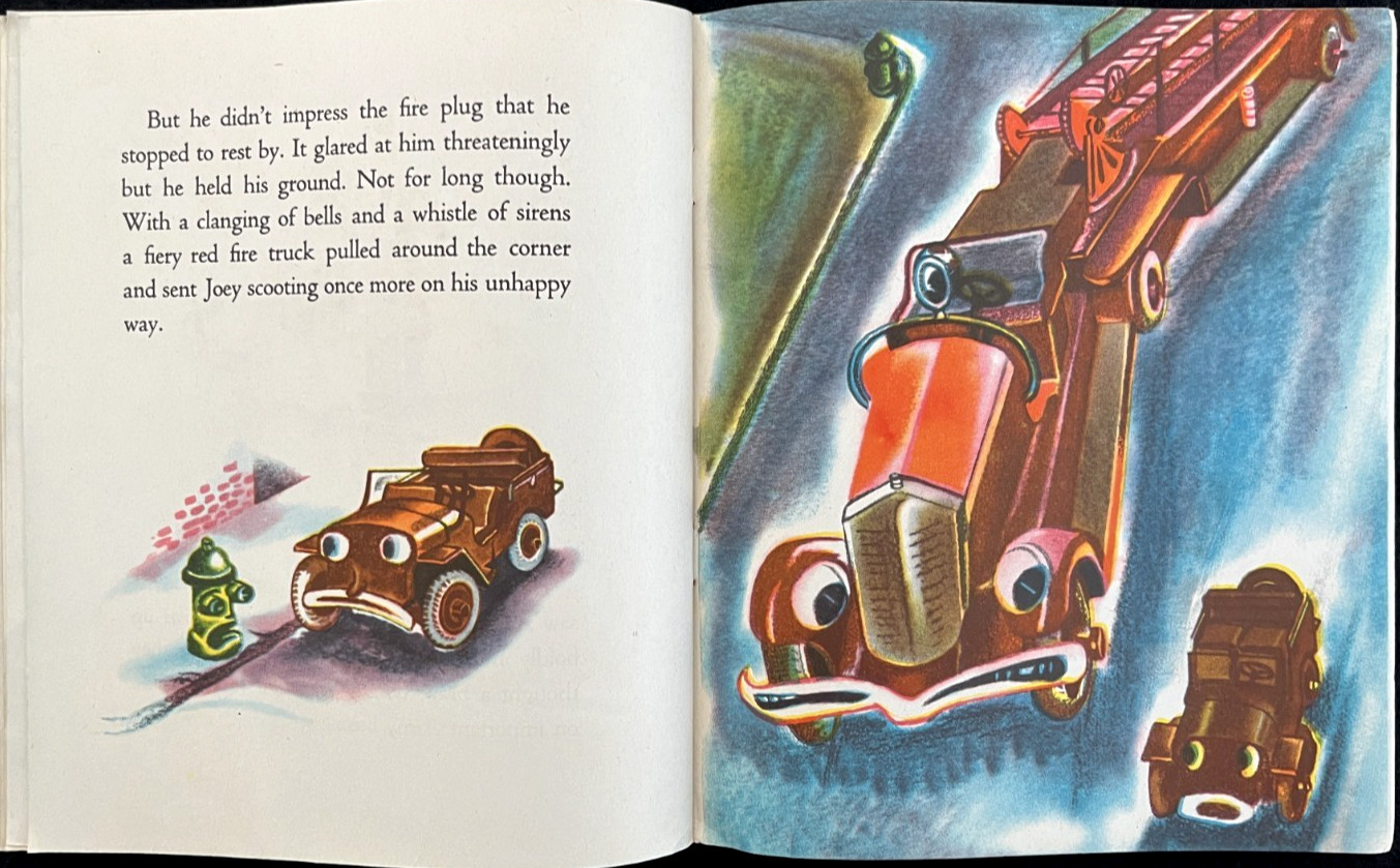 JOEY JEEP ~ 1st ed. children’s Action Play Book, Bertram Goodman, US Army 1945