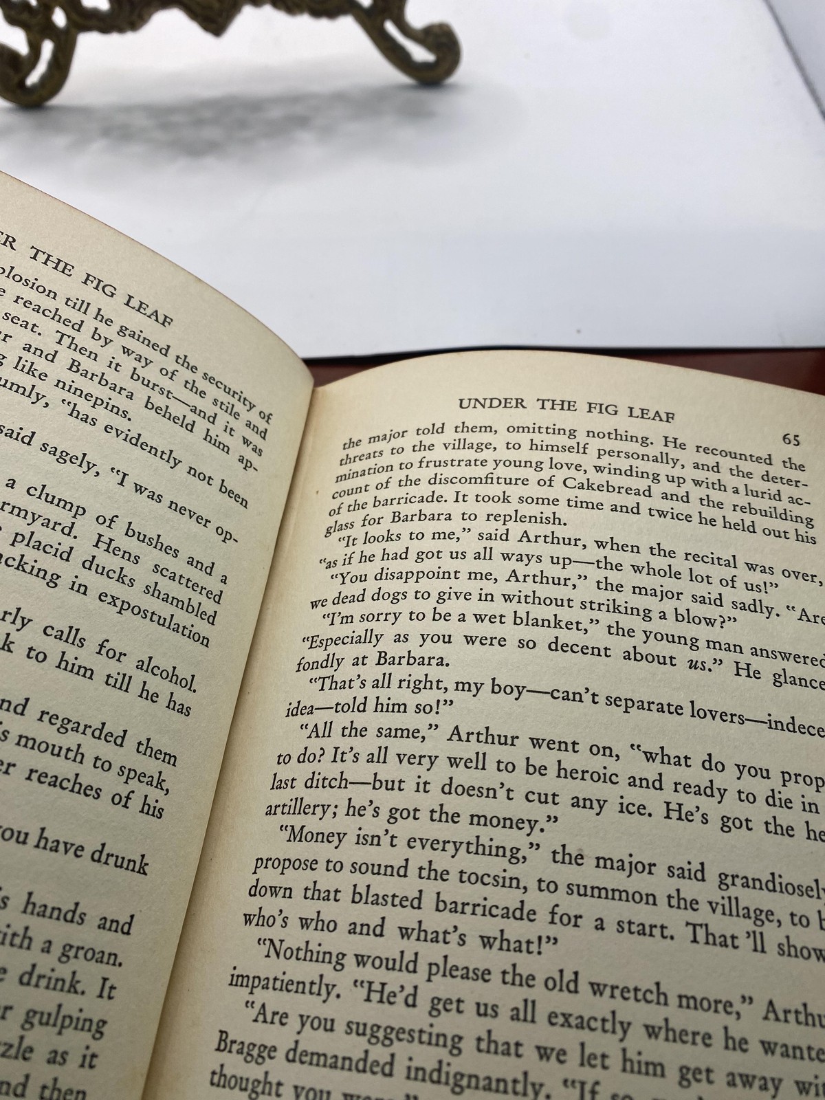 Vintage 1937 Under The Fig Leaf Edwin Greenwood Doubleday Gray Cloth HC Satire