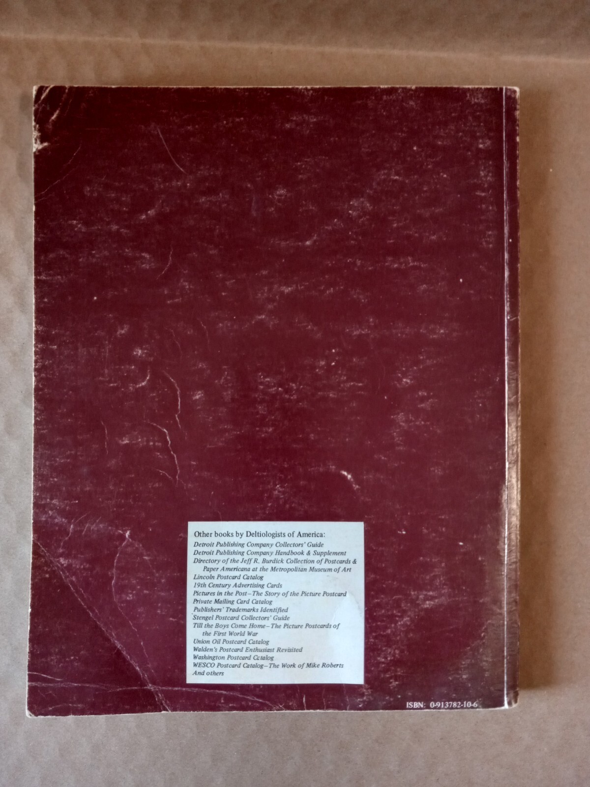 Standard Postcard Catalog by James Lowe (1982)