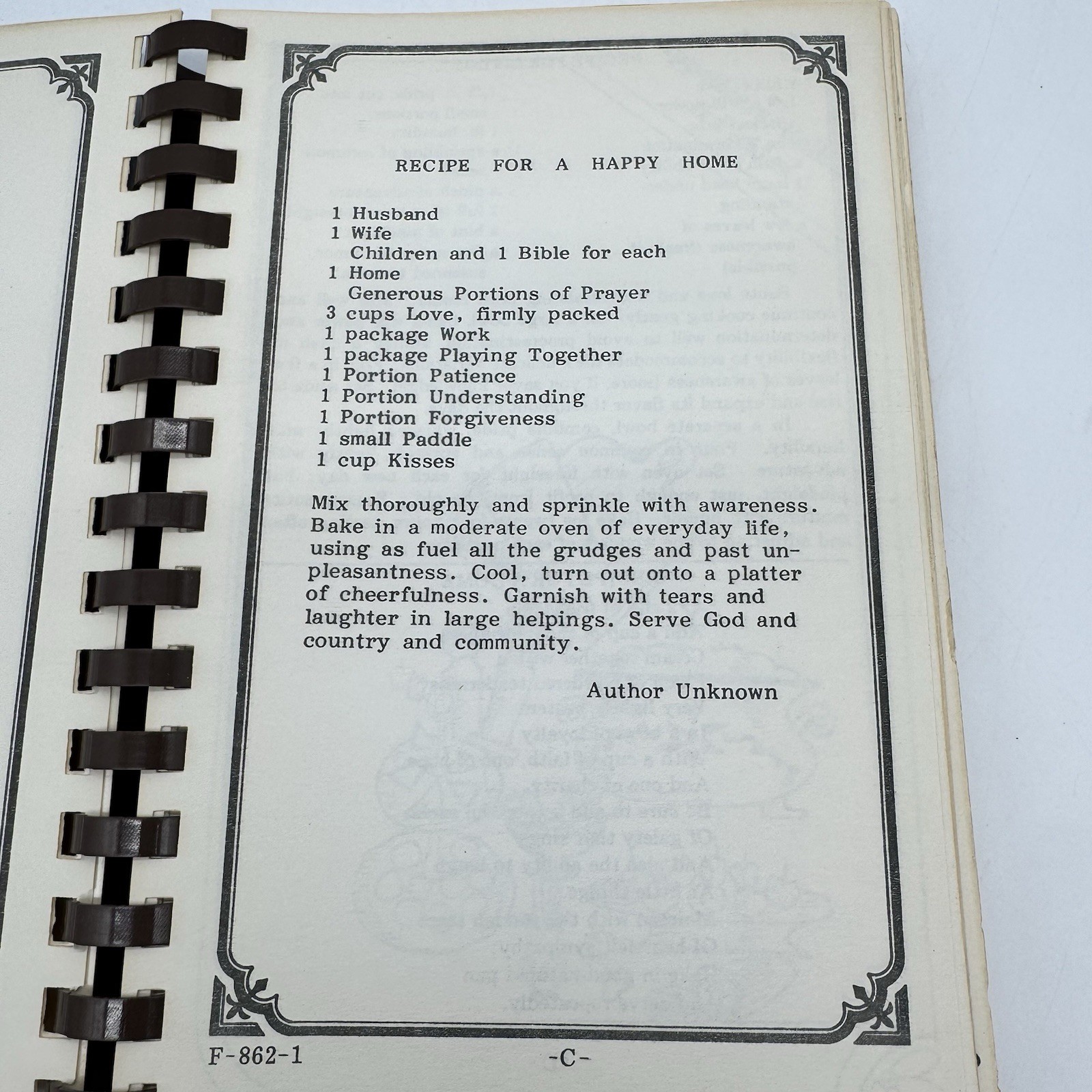 Break Bread Together Cookbook 1980 First Christian Church Scottsdale AZ Recipes