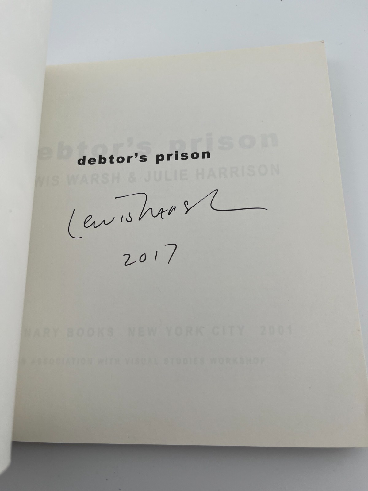 LEWIS WARSH ~ SIGNED ~ Debtor’s Prison, 1st Granary, Julie Harrison art poetry