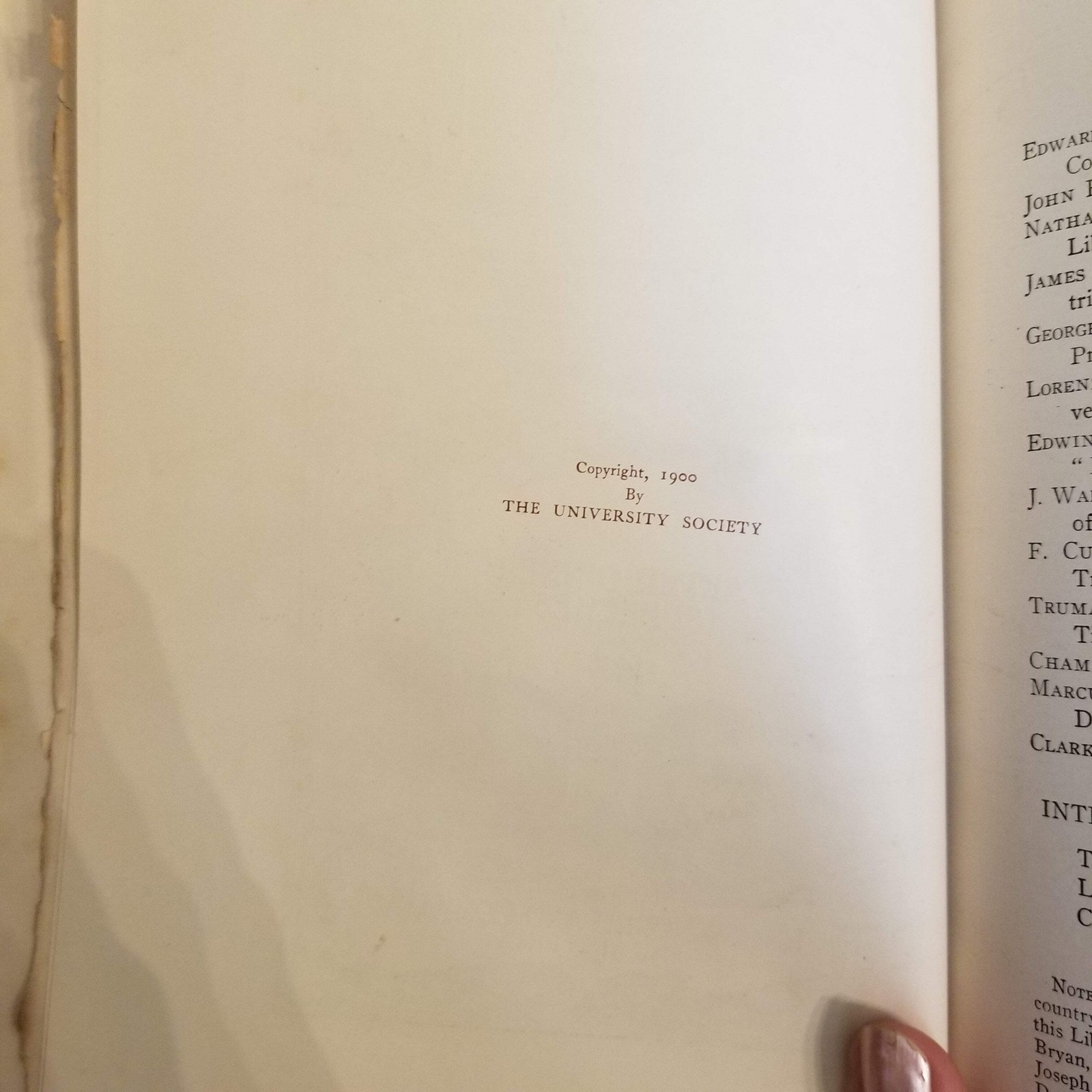 Modern Eloquence Vol III – Thomas Reed 1900 John D. Morris & Co vintage HB