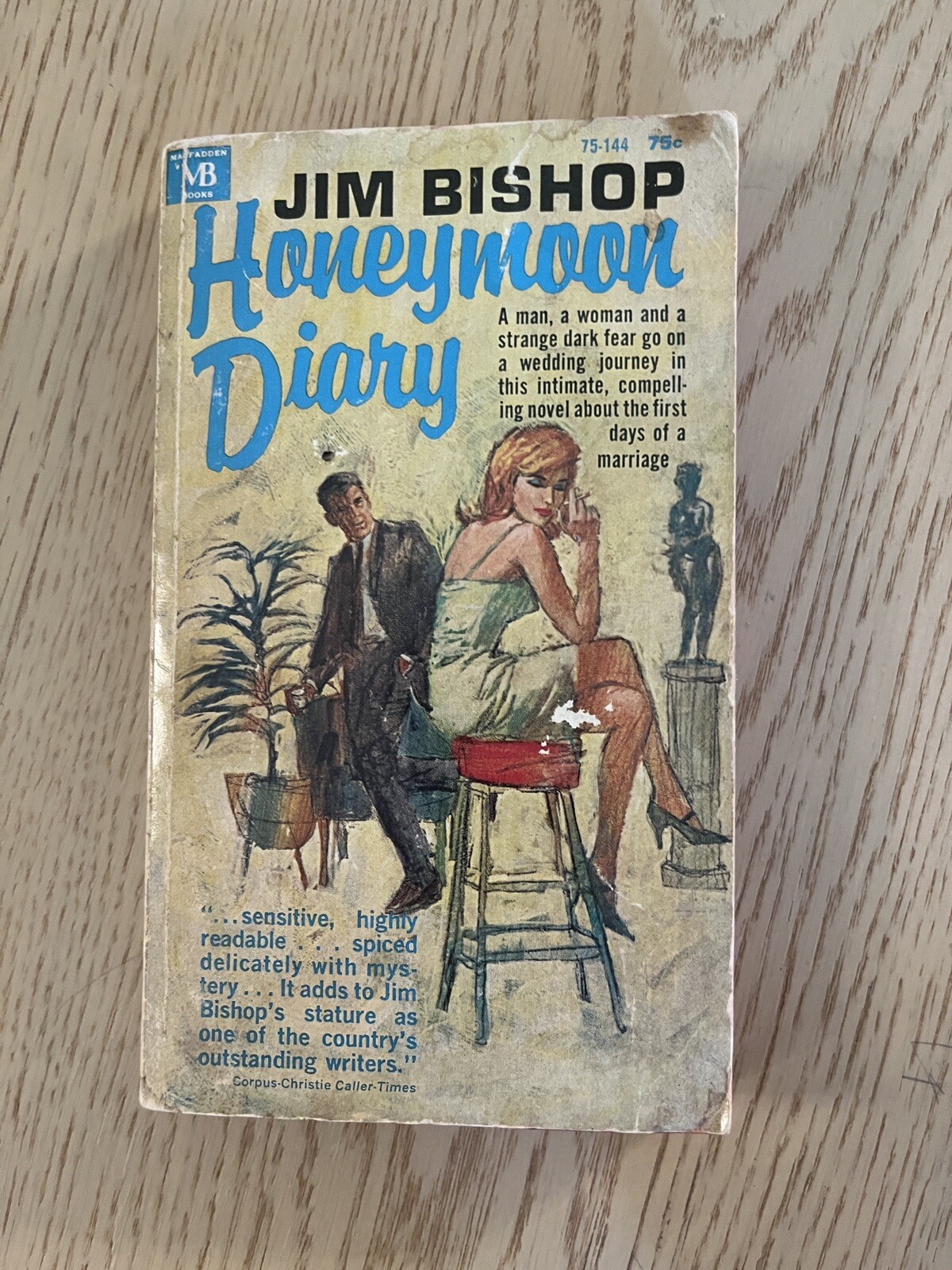 Honeymoon Diary book Jim Bishop Vintage 1964 Macfadden Paperback