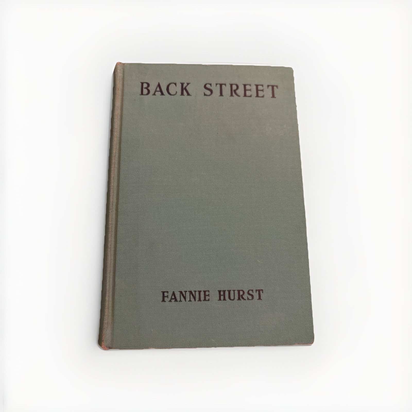 Back Street Fannie Hurst 1931 Grosset & Dunlap Hardcover