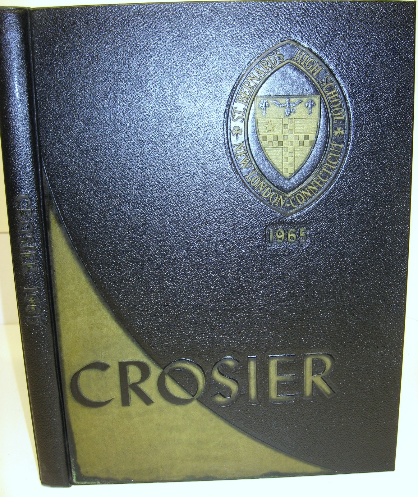 1965 Crosier (no writing), St Bernard High School, New London, CT Yearbook