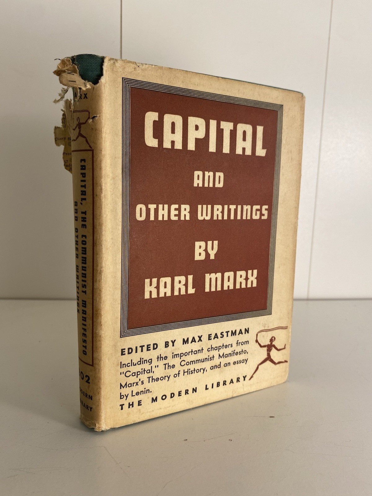 Capital and Other Writings By Karl Marx Vintage Modern Library 1932 HCDJ