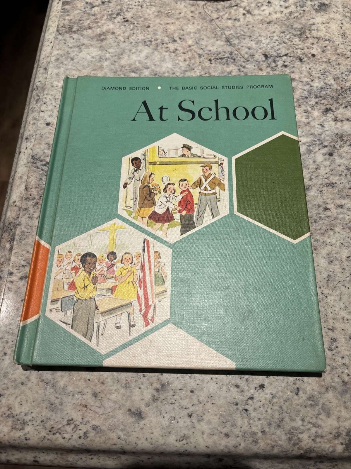 1965 At School, The Basic Social Studies Program, Teachers Edition, Hardcover