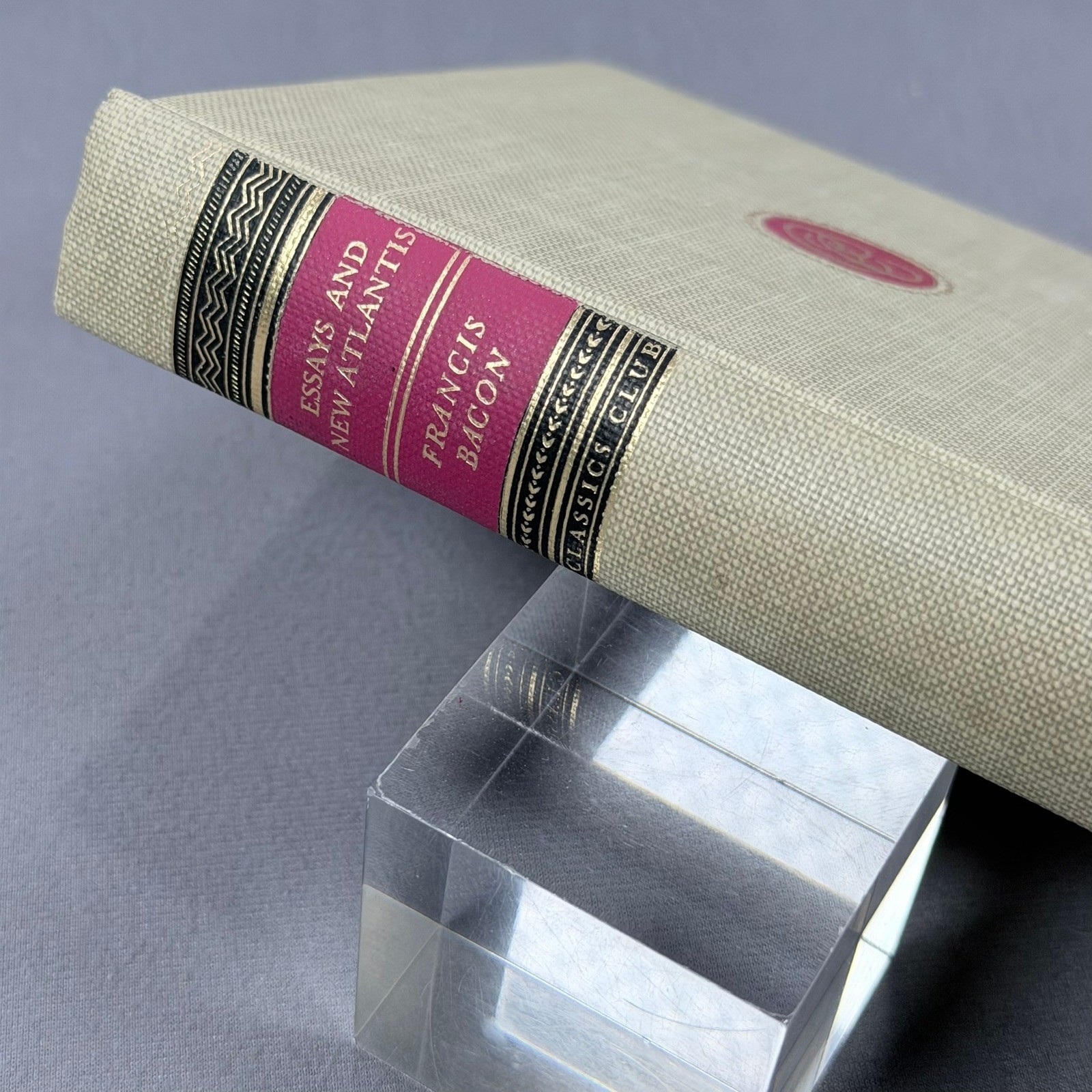 Francis Bacon Essays and New Atlantis Hardcover 1942 Classics Club Philosophy