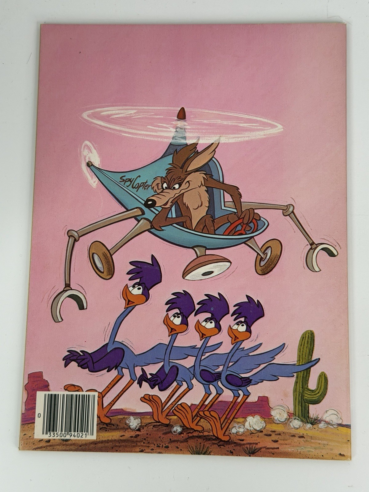 Road Runner The Spycopter Chase Wile E Coyote Whitman 1980 Coloring Book 1052-89